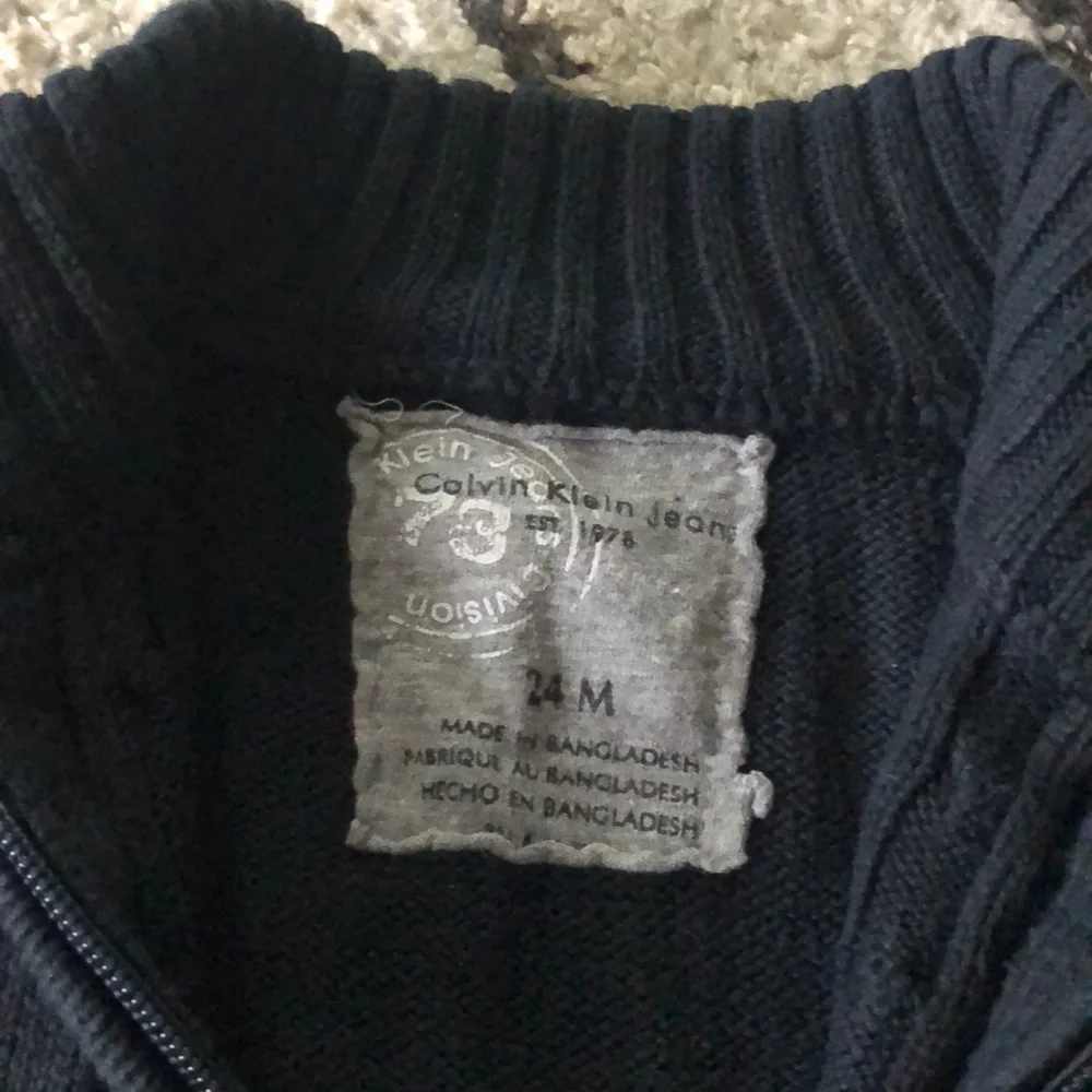 Calvin Klein zip up sweater
